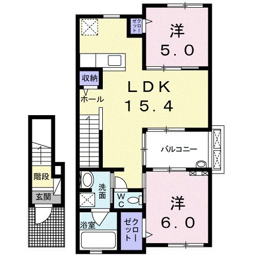 ジェルメ南葛西Ⅲの間取り