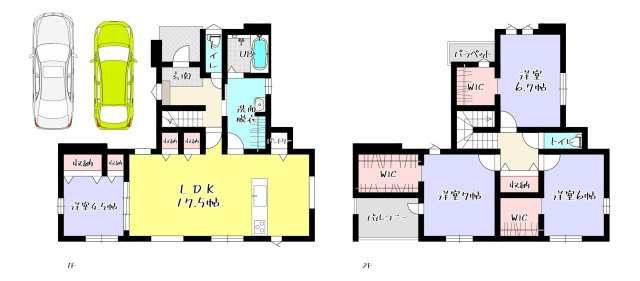 Adoble+アドブル＋小倉南区北方3丁目4期　【小倉南区　新築戸建て】の間取り|Adoble+アドブル＋小倉南区北方3丁目4期　【小倉南区　新築戸建て】