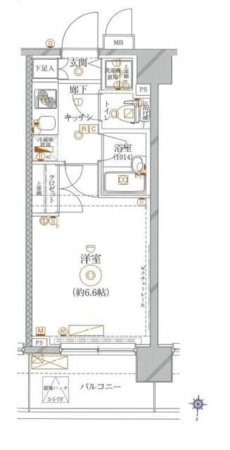クレイシア池上リフィールの間取り