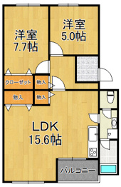 東園田団地3号棟の間取り