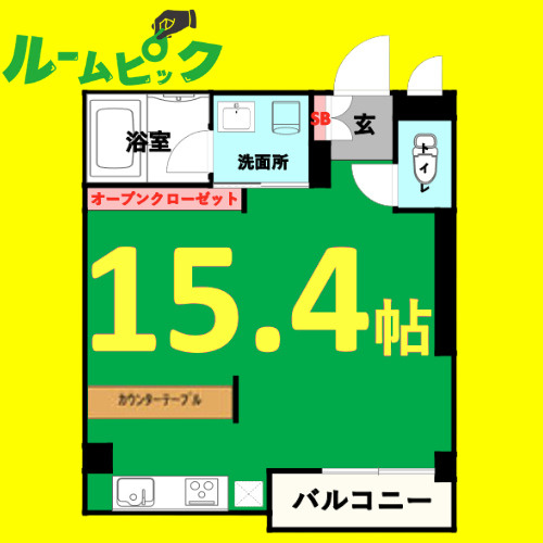 ブローバルコート名西　名古屋市賃貸　仲介手数料無料の間取り