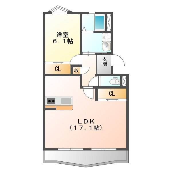 堂坂マンションの間取り