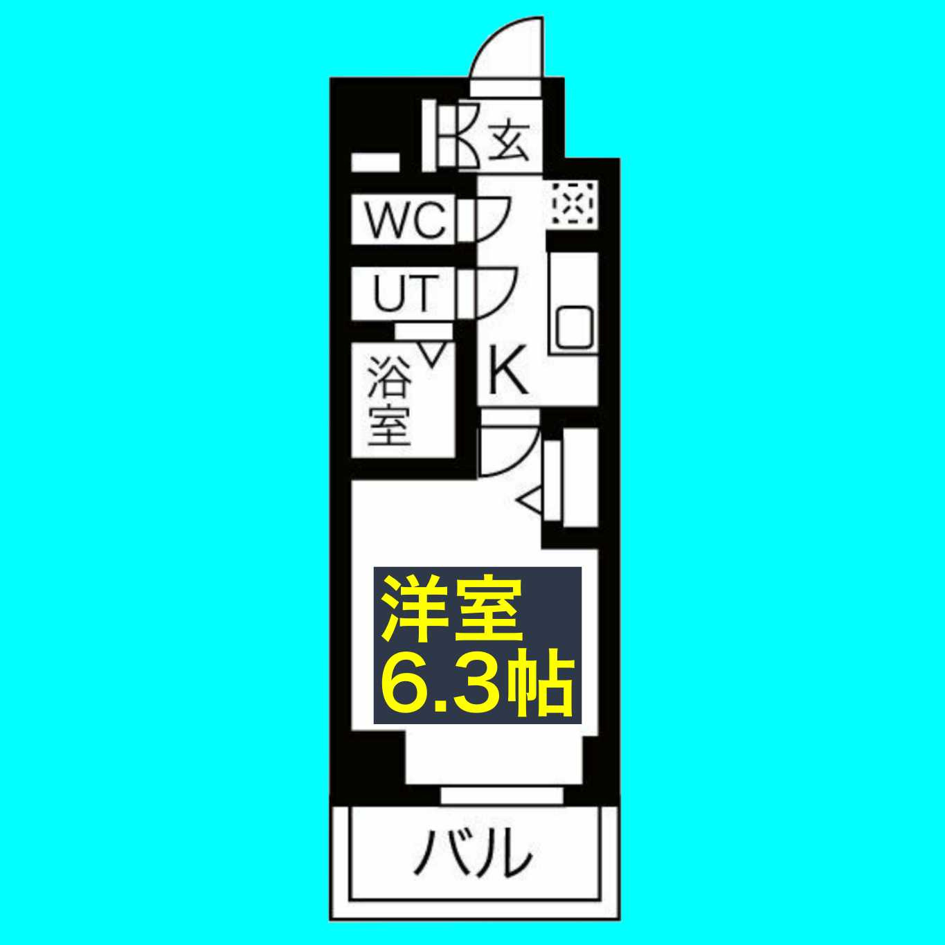 メイクス上前津Ⅲの間取り