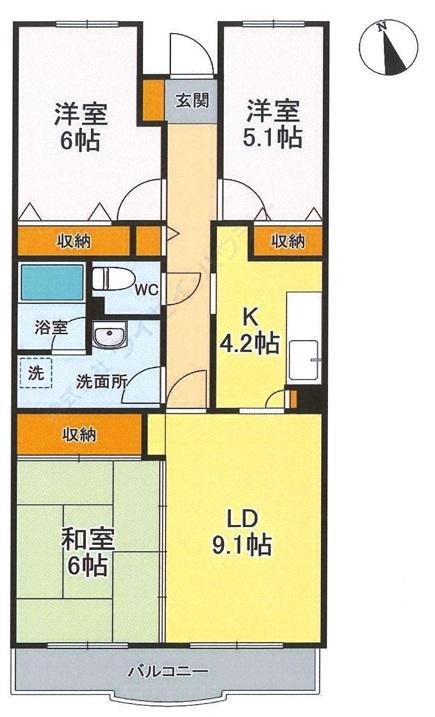 ヴェルドミール壱番館の間取り