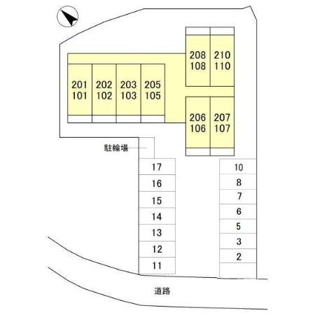 オークサンガの区画図