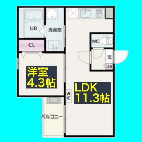 Jack higashinakajimaⅠの間取り