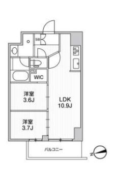 リテラス南千住サウスの間取り