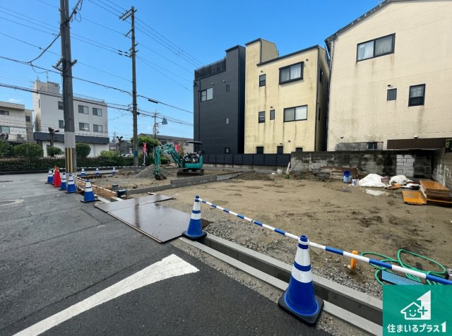豊中市上津島　第1期　新築一戸建ての外観|現在の進捗状況です！順調に作業進行中、完成が待ち遠しいです！詳細の間取り等、お気軽にお問い合わせください！