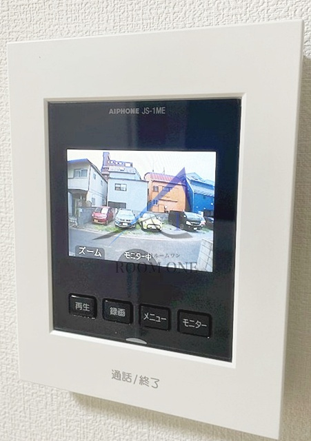 メゾン　ブランシュのセキュリティ|モニター付きインターホンです。