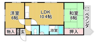 ハイツタナカの間取り