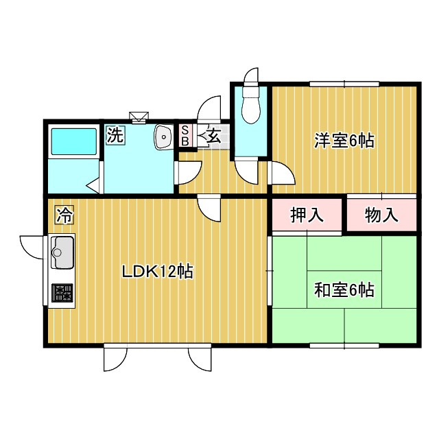 ラッキーハイツⅢの間取り