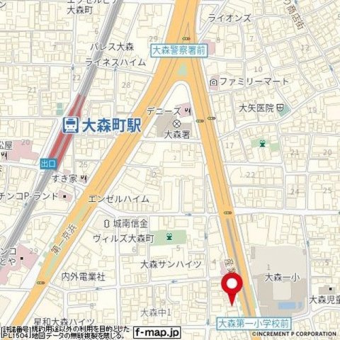 ルーブル大森町の地図