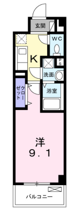 クレールの間取り