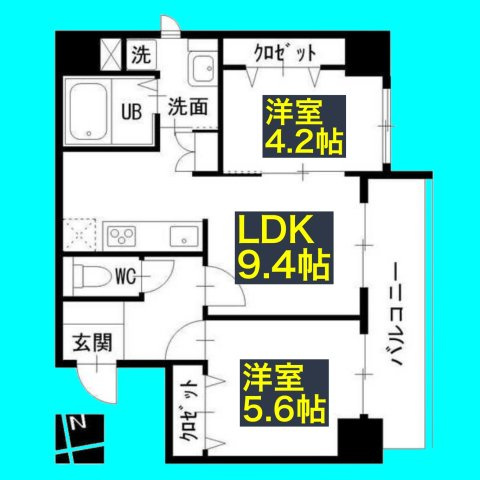 プライムコートの間取り