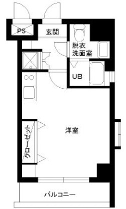 スカイコート両国壱番館の間取り|間取りです。