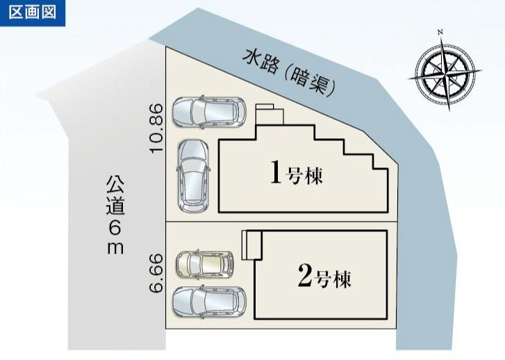 安城市東別所町新開168-3『仲介手数料無料』新築一戸建て・建売の区画図
