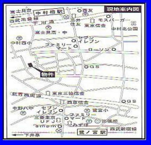 ベルメゾン鷺宮　第二の地図|★現地ご案内図です★