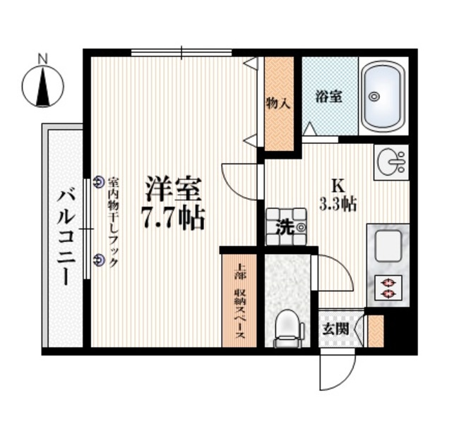 ベルメゾン鷺宮第二の間取り|【間取り】　全室角部屋　２面採光