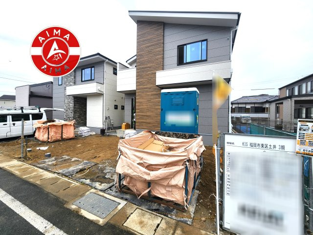 福岡市東区土井2丁目第3-4棟（1号棟）の外観|デザイン性のある外観です。