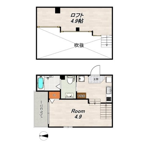 Cielo東寺の間取り