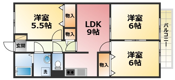 サンハウス西宮の間取り