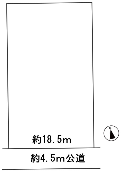 ６６７４６　岐阜市岩地土地の区画図