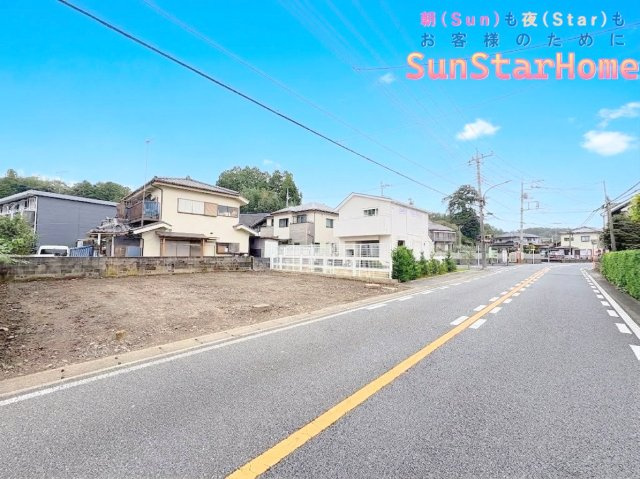 【サンスターホーム】青梅市吹上　売地の前面道路含む現地写真