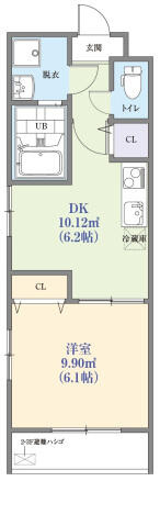 【間取り】 | ルクール蒲田 | 間取図