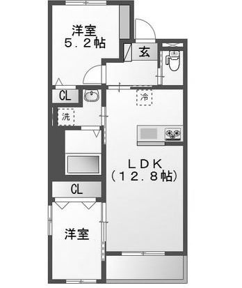 ヴェリテの間取り|間取りです。