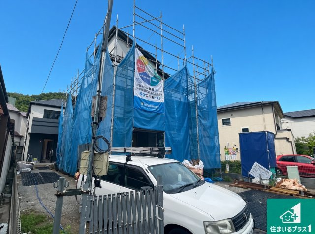 三島郡島本町山崎　新築一戸建ての外観|現在建築中！落ち着いた街並みで新生活を始めることが出来そう！周辺の物件も併せてご紹介させて頂きます！