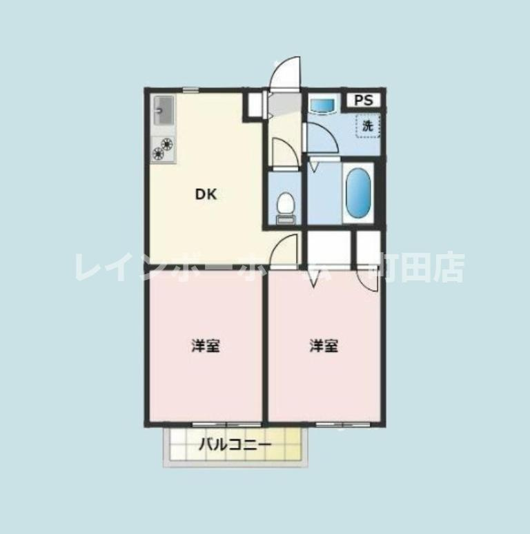 フラットコート2※初期費用分割後払いサービス利用可能物件の間取り