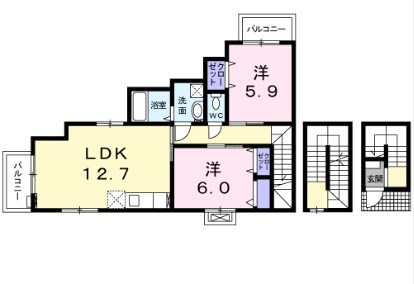 クロワッサンの間取り