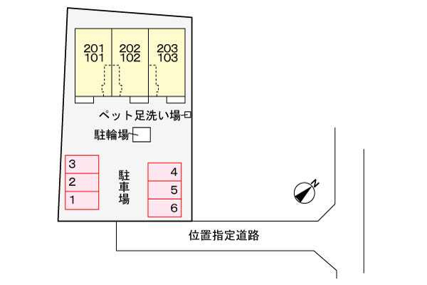 ビアンＫＴの区画図