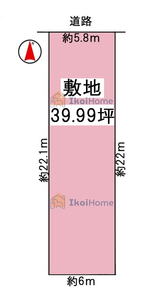 明石市本町1丁目　土地の土地図