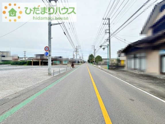 【前面道路含む現地写真】 | かすみがうら市下稲吉14期　新築戸建　1号棟 | 9月4日撮影