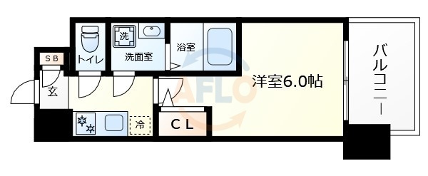 エスリードレジデンス梅田デュオの間取り|エスリードレジデンス梅田デュオ　間取り