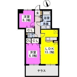 フローリッシュⅢの間取り