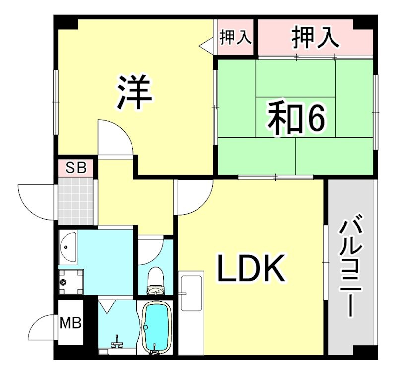 アベリア壱番館の間取り
