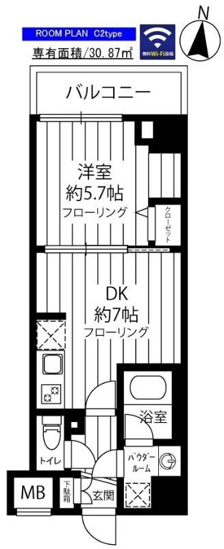 ステージファースト府中の間取り