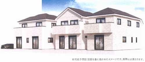 相模原市南区磯部　新築戸建全3棟　A号棟の外観パース
