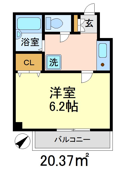 世田谷区宮坂２丁目の賃貸マンションの間取り