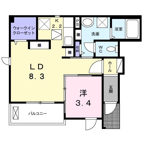 シャンブル舞浜の間取り