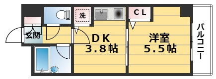 ライオンズマンション五条大宮第2の間取り
