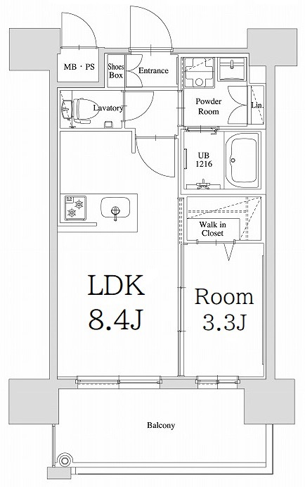新品家具付きマンション春吉9(KaGood福岡)の間取り|※間取りと異なる場合は現状を優先します。