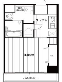 PARKHILLS上本町壱番館の間取り