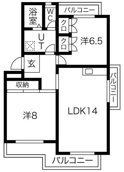 ヒルズ赤池の間取り