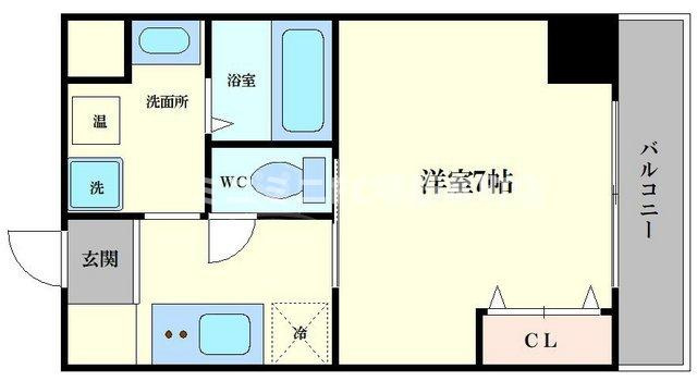 PARKHILLS上本町壱番館の間取り