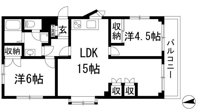 【間取り】 | ソリッソ宝塚