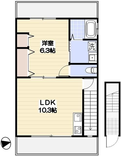 市谷仲之町住宅の間取り