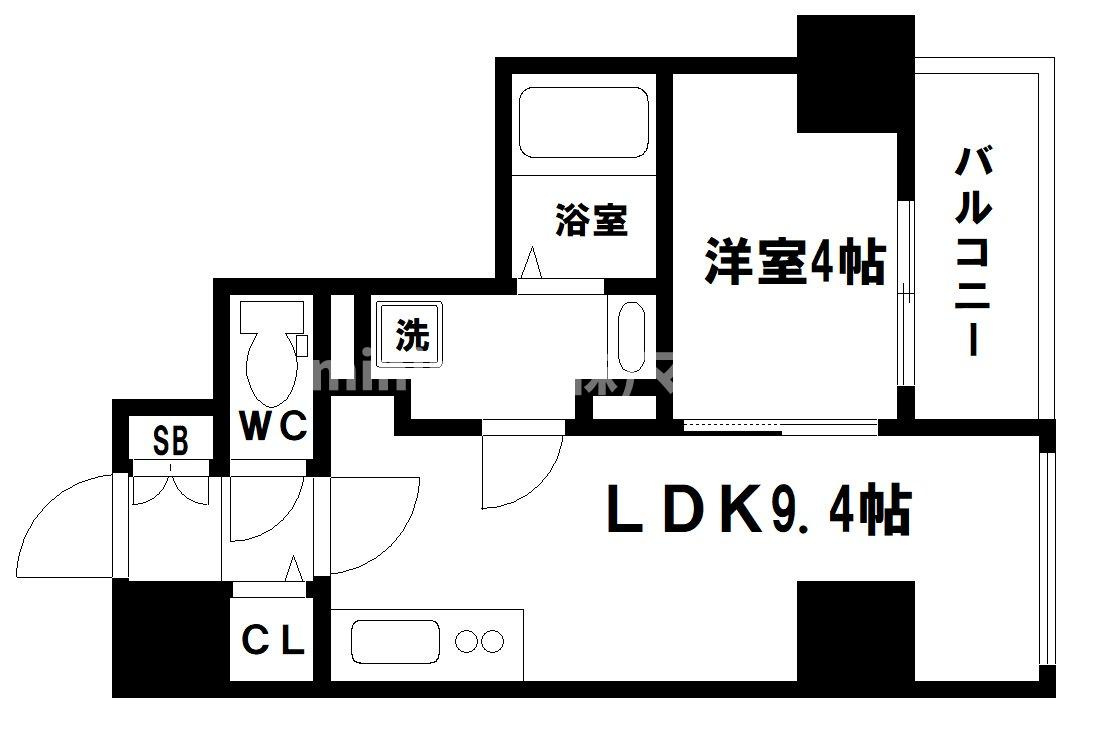 ローズコーポ堺筋本町の間取り